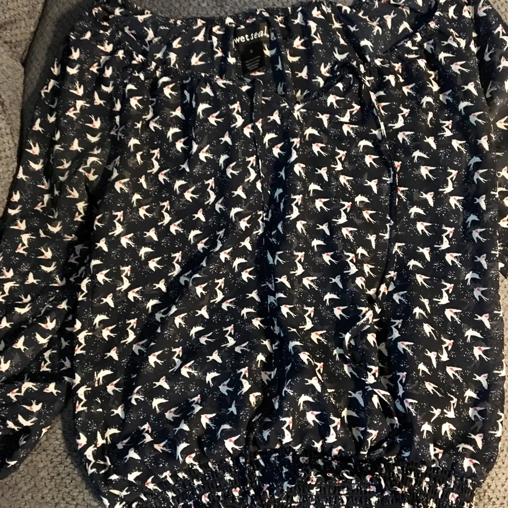 Wet seal sheer shirt small